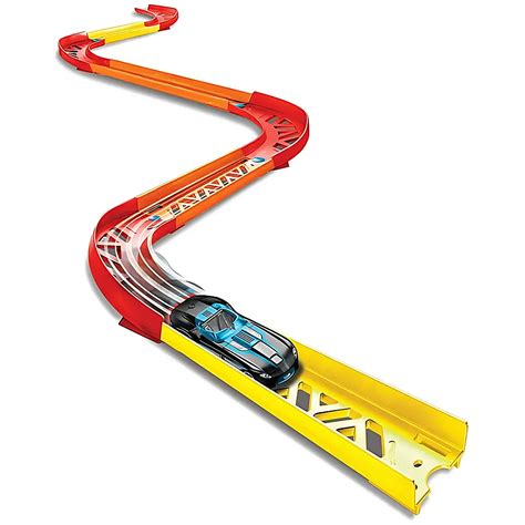 Meinspielzeug Hot Wheels Track Builder Premium Kurven Set 1 64 Rennbahn Schienen