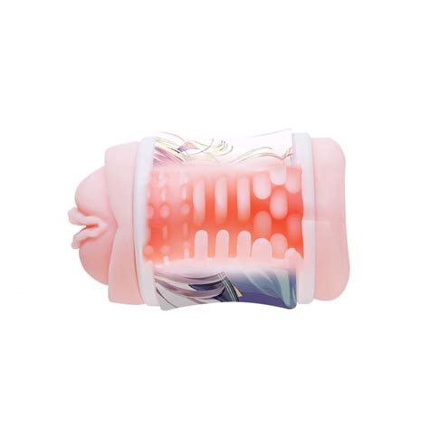 Masturbador Masculino Lilo Duplo Vagina e Ânus Em CyberSkin 13cm