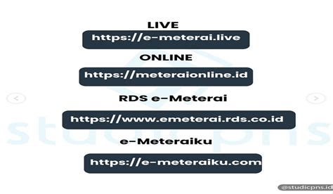 SAVE 7 Link Website Resmi Pembelian E Materai Saat Pendaftaran CPNS