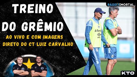 AO VIVO TREINO DO GRÊMIO REAPRESENTAÇÃO DO GRÊMIO DIRETO DO CT LUIZ