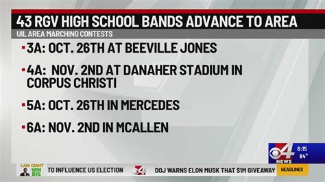 Over 40 Valley High School Marching Bands Advance To Uil Area Contests