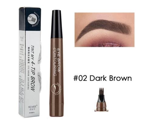 Microblading Tattoo Eyebrow Pen Waterproof Fork Tip Eyebrow Pencil Long Lasting Colors Nude