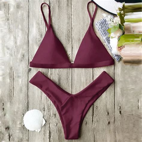 Bikinis Women 2017 Brazilian Sexy Swimsuit Micro Pad Bikini Set Bathing Suits Double Strap