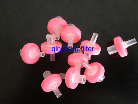 Pvdf Ptfe Pes Nylon Pp Disposable Syringe Filter With Luer Lock For Lab