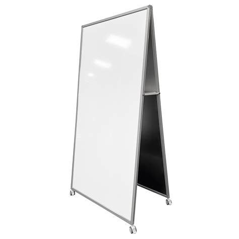 Double Sided Mobile Porcelain Whiteboard | Dannys Desks