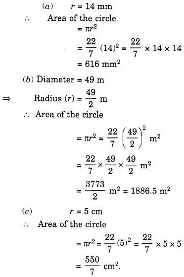 Ncert Solutions For Class 7 Maths Chapter 11 Perimeter And Area Ex 11 3 Ncert Mcq