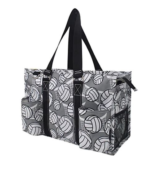 Volleyball Court Ngil Zippered Caddy Organizer Tote Bag Etsy