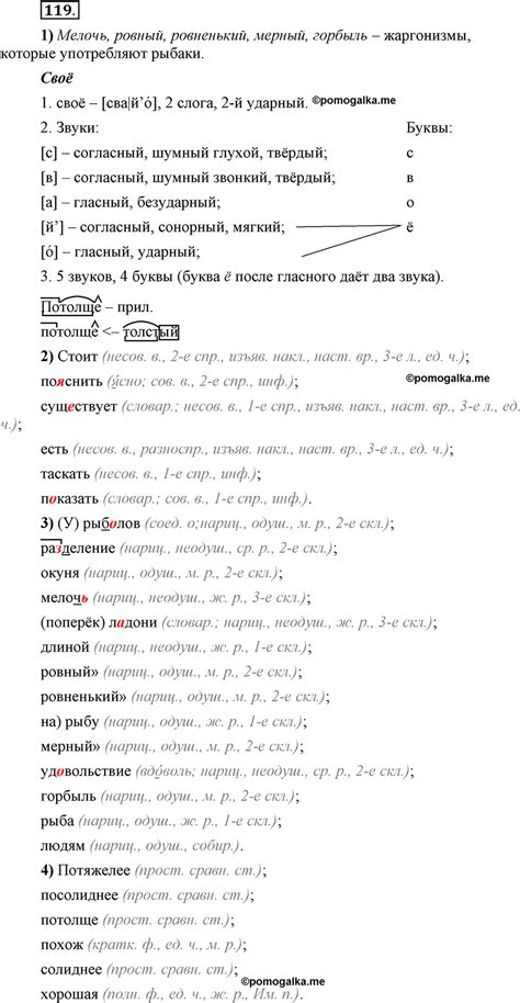 Глава 4. Упражнение 119 - ГДЗ по русскому языку 6 класс Шмелёв ...