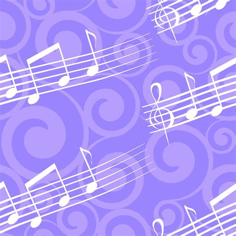 Purple Music Notes Background