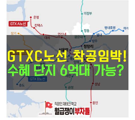 Gtx C노선 착공 임박 수혜단지 6억대 단지 추천 창동주공3단지 푸른마을인덕원대우