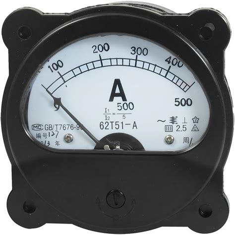 Iivverr Ac A Zero Setting Dial Panel Analog Ampere Meter