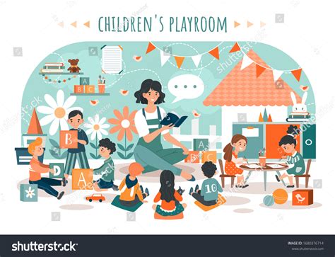 4,294 Daycare Kids Cartoon Images, Stock Photos & Vectors | Shutterstock