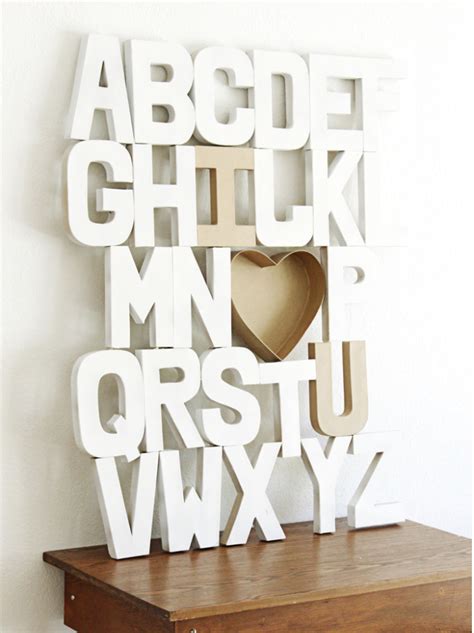 Home Confetti: ALPHABET WALL ART