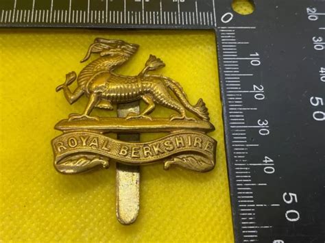 Ww1 Ww2 British Army The Royal Berkshire Regiment Brass Cap Badge £1200 Picclick Uk