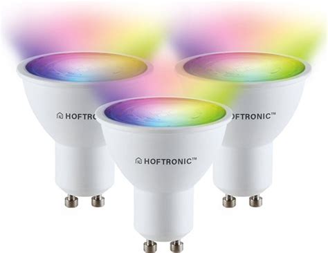 3x Hoftronic Smart Gu10 Smart Lamp Led Besturing Via App Wifi