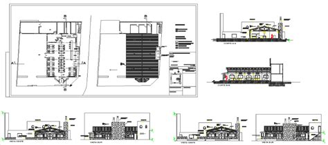 Restaurant design plan - Cadbull | Restaurant design plan, Hotel floor ...