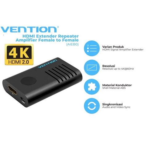 Jual Vention HDMI Extender Repeater Amplifier Booster HDMI Female To