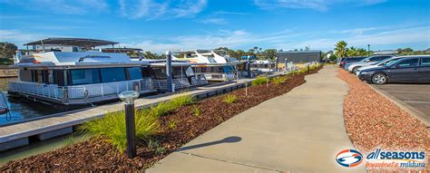 All Seasons Houseboats in the secure Mildura Marina | All Seasons Houseboats