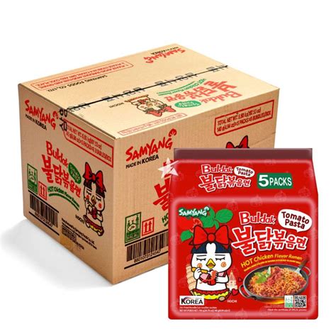 Buy Samyang Buldak Hot Chicken Ramen Tomato Pasta G Pack Of Korean Supermarket