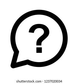 Question Mark Outline Icon Vector Stock Vector (Royalty Free ...