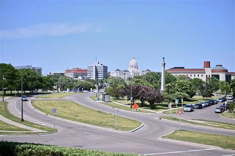 Skyline Of Downtown St Paul Minnesota Stock Photo Image Of