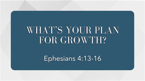 Whats Your Plan For Growth Community Baptist Church Spring Hill Tn