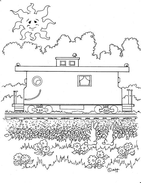 Coloring Pages For Kids By Mr Adron Caboose Kids Print And Color