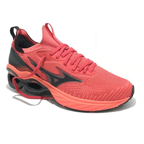 Tenis Mizuno Wave Invictus 3 Vermelho Cross Sports