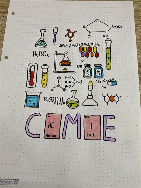 Chemie Deckblatt Chemie Deckblatt Deckblatt Schule Deckblatt