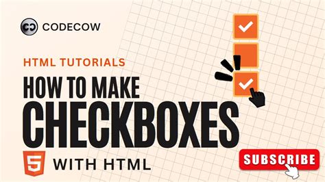 Html Tutorial How To Make Checkboxes Buttons Youtube