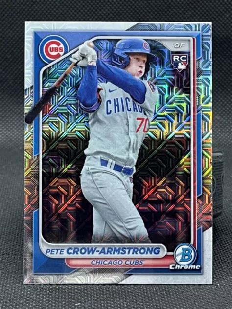 Bowman Chrome Pete Crow Armstrong R Fracteur Mojo Rookie