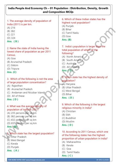 Class 12 Geography MCQs Pdf In English APEX CLASSES