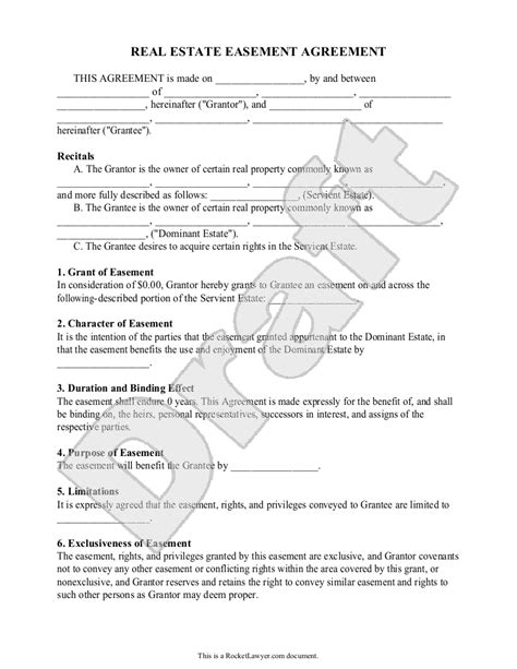 Free Printable Driveway Easement Form - Printable Form, Templates and ...