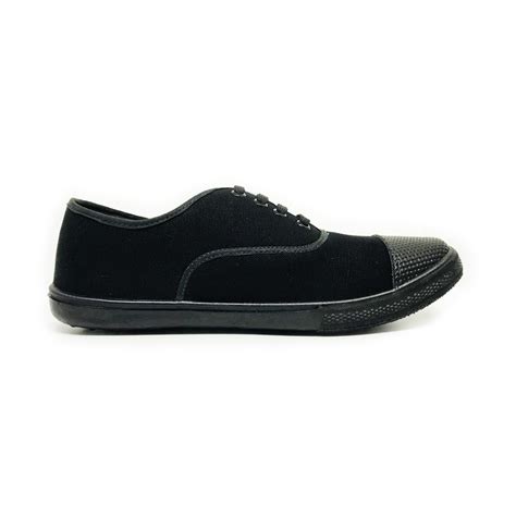 Bata Textile Black Canvas Shoes – Wisdom - bata.lk