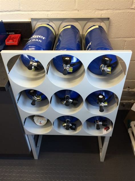 BA Cylinder Under Bench Storage Rack Storage Aspects