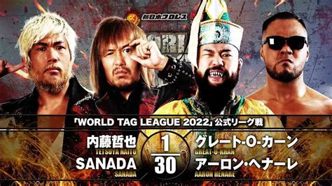 Results From Njpw World Tag League Night Nov Itn Wwe