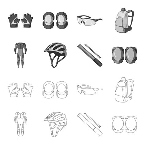 Job Safety Equipment Vector Icons Set Stock Vector Mssa