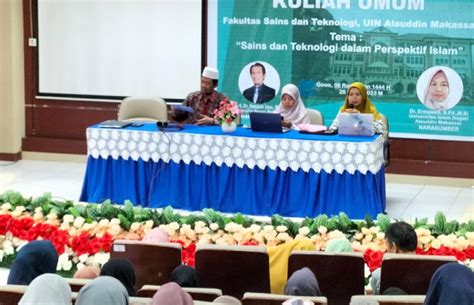 Fst Uin Makassar Gelar Kuliah Umum Bahas Saintek Perspektif Islam