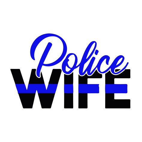 Police Wife Svg Back The Blue Svg Thin Blue Line Svg Poli Inspire