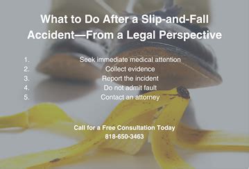 What To Do After A Slip And Fall Accidentfrom A Legal Perspective