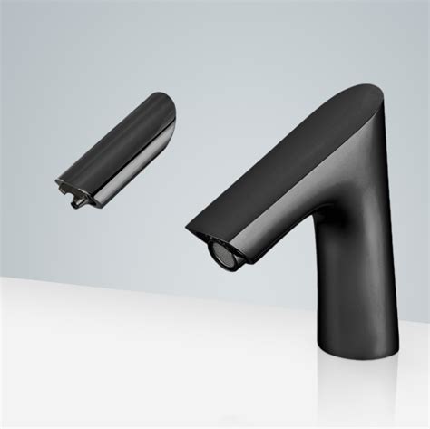 Bathselect Lyon Dar Matte Black Commecial Motion Sensor Faucet