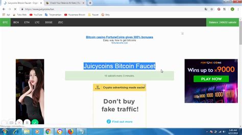 Bitcoin Faucet Claim 18 Satoshi Every 0 Minutes YouTube