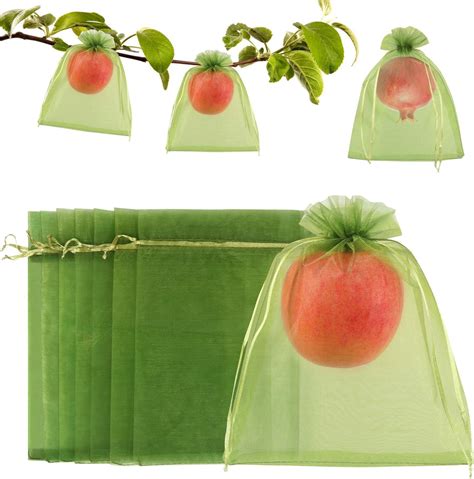 Amazon 50Pcs Fruit Protection Bags Garden Netting Eco Bags 4 6