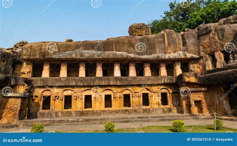 Udayagiri and Khandagiri Caves in Winter Season Stock Photo - Image of architecture, dark: 302567310