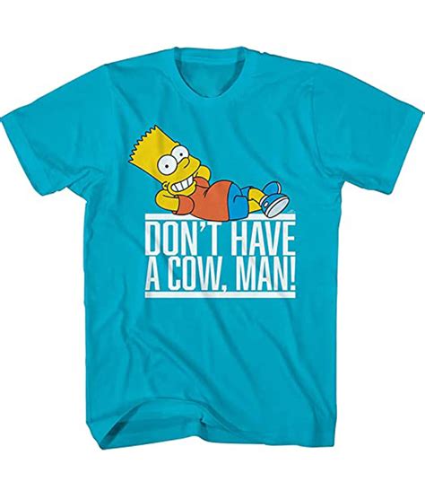 Bart Simpson Don't Have A Cow Man Graphic T-Shirt - teenamycs