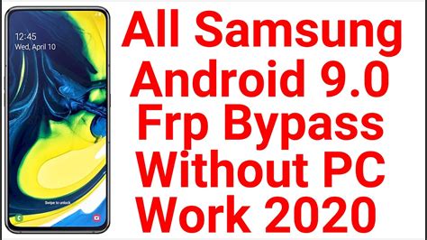 Frp Bypass 2020 Samsung Without Pc All New Samsung Frp Bypass A20s