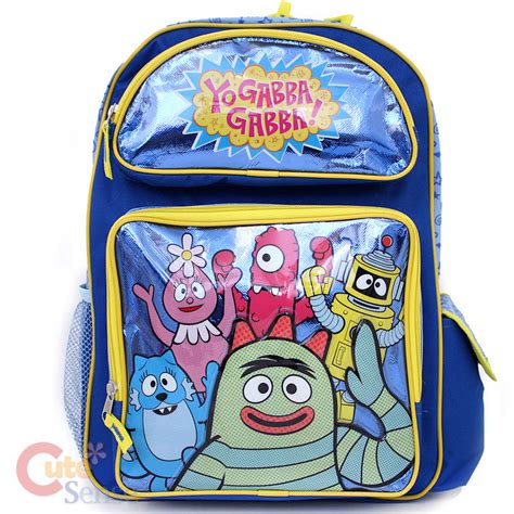 Yo Gabba Gabba Large School Backpack Lunch Bag Set | eBay