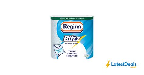 Clubcard Price Regina Blitz Kitchen Roll 140 Supersized Sheets 2 Roll