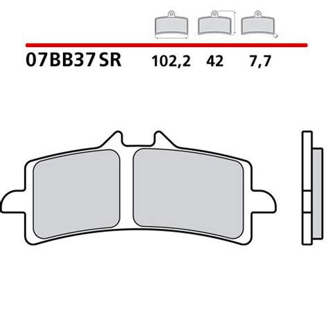 Brembo Brake Pads 07BB37SR Sintered Racing 1 Pair For 1 Disc For Sale