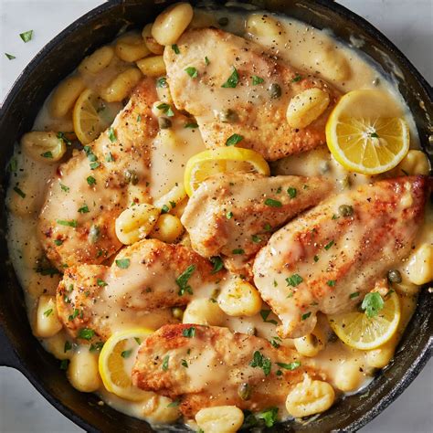 Creamy Chicken Piccata With Gnocchi Punchfork